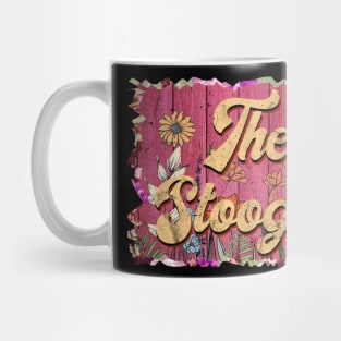 Classic Stooges Personalized Flowers Proud Name Mug
